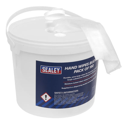 Sealey SCW3 Hand Wipes Bucket - Pack of 150 Sealey