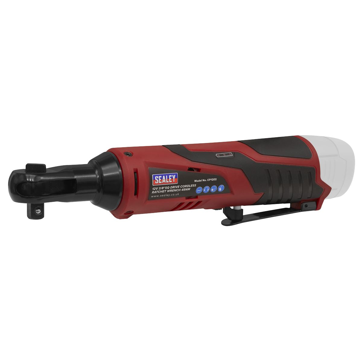 Sealey CP1202 Cordless Ratchet Wrench 3/8"Sq Drive 12V SV12 Series - Body Only Sealey