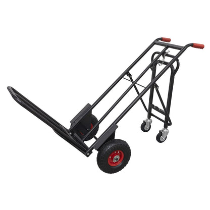 Sealey CST989HD Heavy-Duty 3-in-1 Sack Truck with PU Tyres 300kg Capacity Sealey