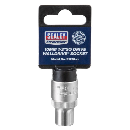Sealey S1210 WallDrive® Socket 10mm 1/2"Sq Drive Sealey