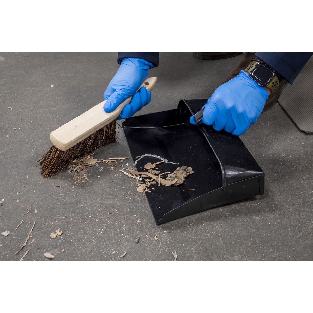 Sealey BM26 Dustpan & Brushes Metal Sealey