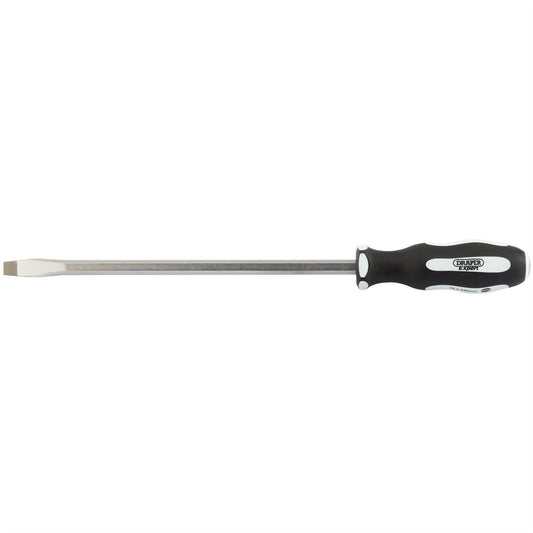 Draper 35186 Pound Thru' Plain Slot Soft Grip Screwdriver 10 x 250mm Draper