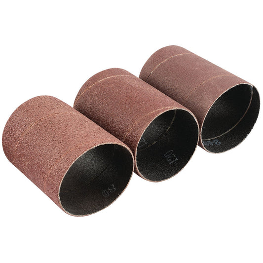 Draper 93358 Assorted Grit Aluminium Oxide Sanding Sleeves 45 x 60mm Pack of 3 Draper