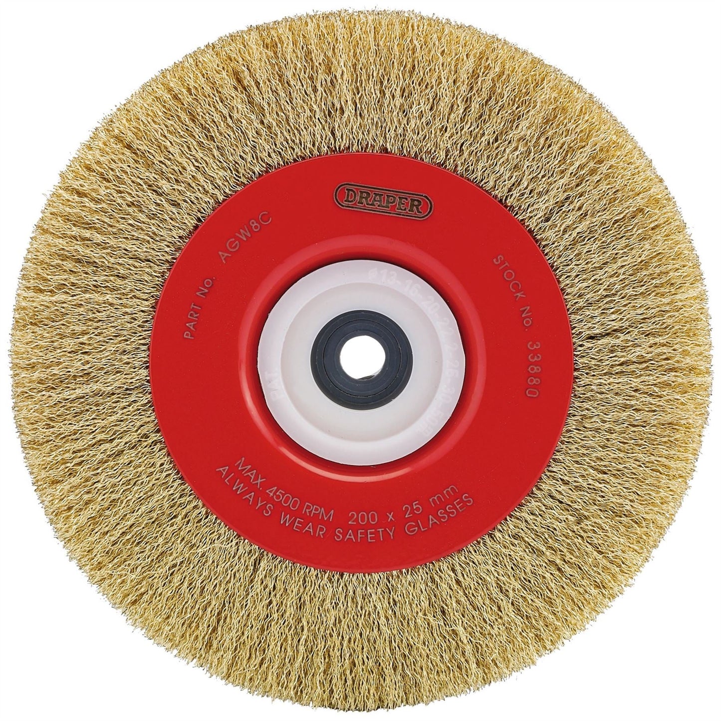 Draper 33880 Crimped Steel Wire Brushes 200 x 25mm Draper