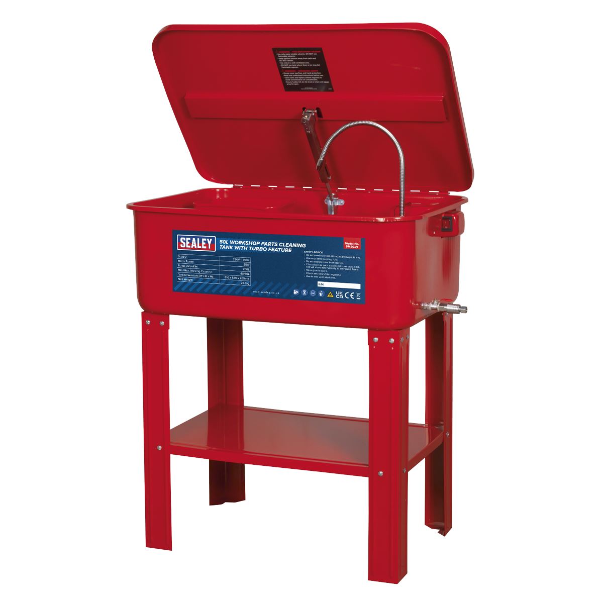 Sealey SM20 Parts Cleaning Tank with Turbo Feature Sealey