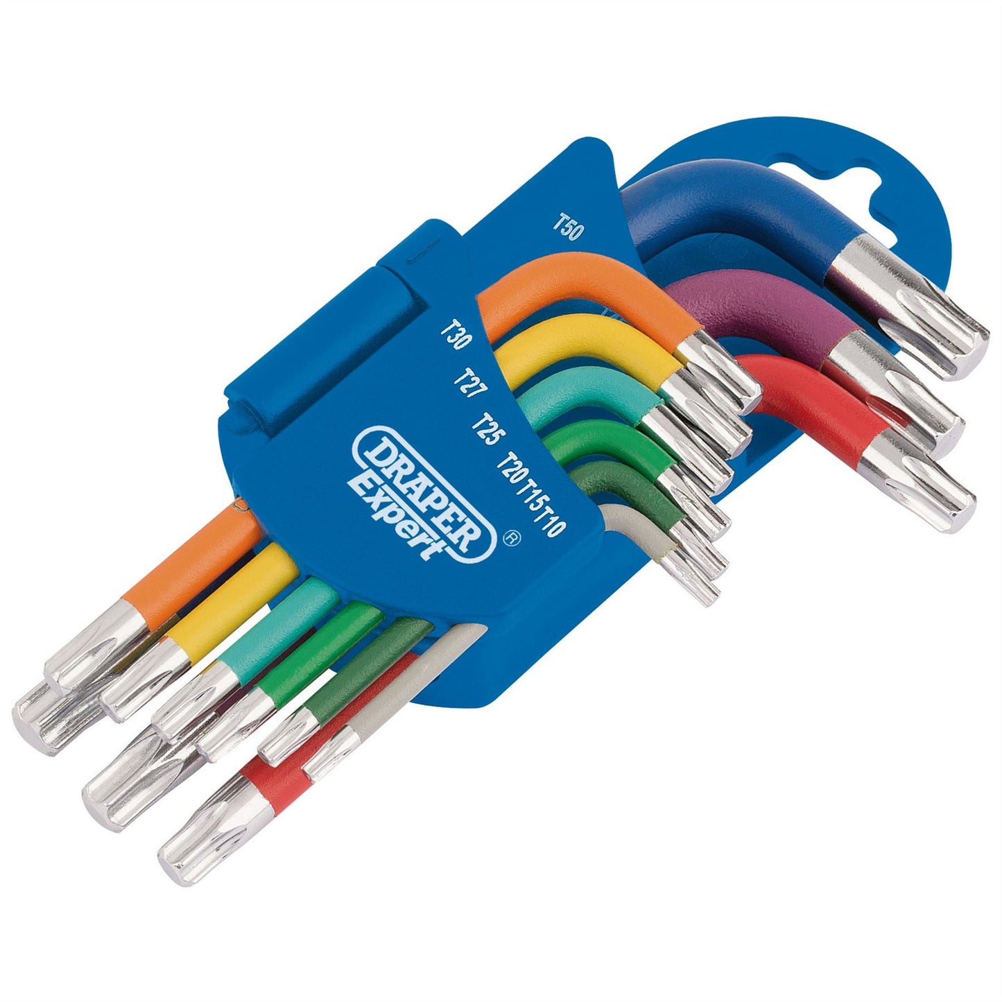 Draper 66135 Expert TX-STAR® Metric Coloured Short Arm Key Set 9 Piece Draper
