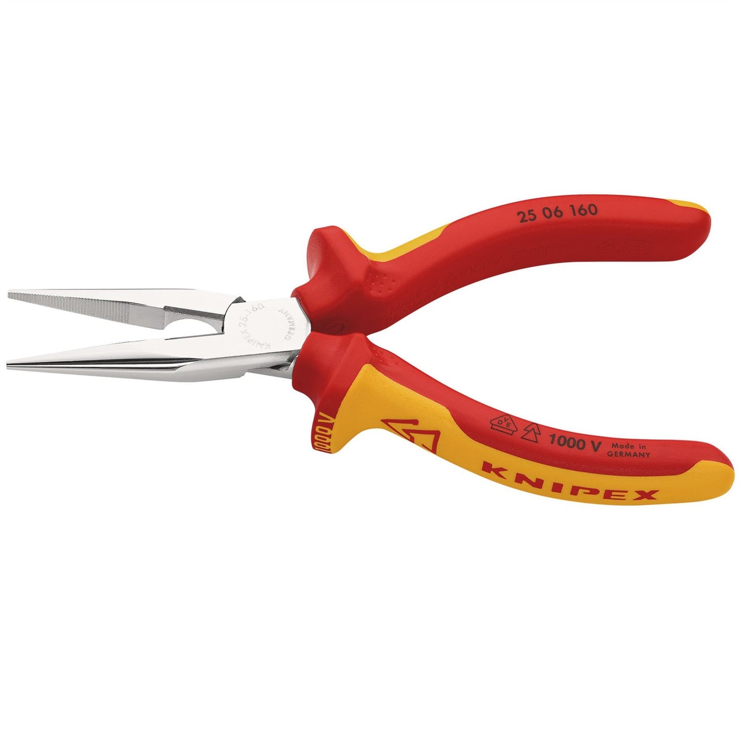 Knipex 81238 25 06 160 SBE Snipe Nose Side Cutting Pliers 160mm Knipex