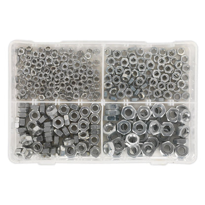 Sealey AB028SN Steel Nut Assortment 370pc M5-M10 Metric Sealey