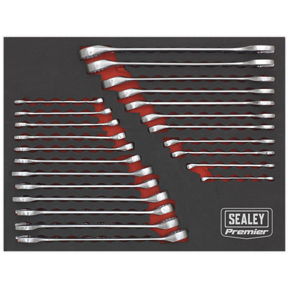 Sealey AK63256 Combination Spanner Set 23pc Metric/Imperial Sealey