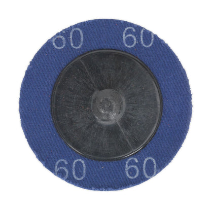 Sealey PTCQC5060 Quick-Change Sanding Disc Ø50mm 60Grit Pack of 10 Sealey