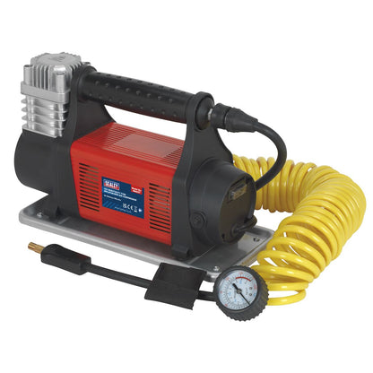 Sealey MAC07 Tyre Inflator/Mini Air Compressor 12V Heavy-Duty Sealey