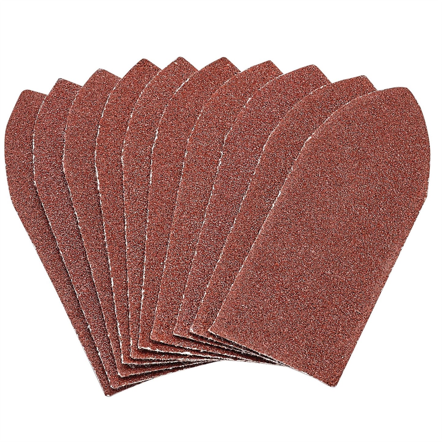 Draper 99261 Hook and Loop Aluminium Oxide Sanding Sheets 32 x 92mm 80 Grit Pack of 10 Draper