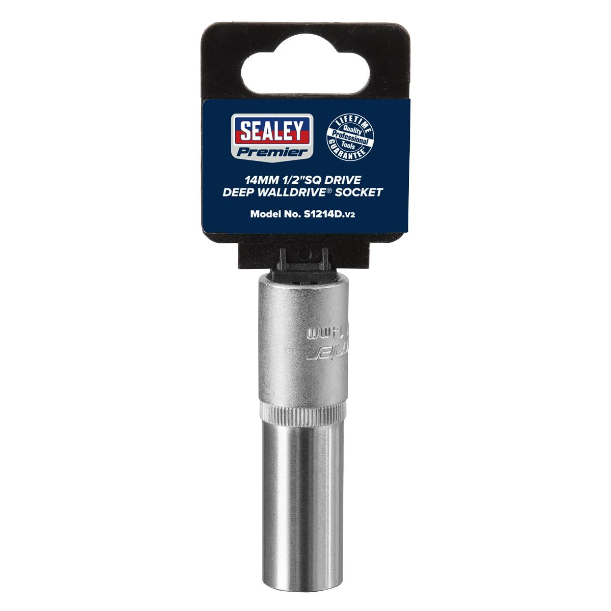 Sealey S1214D WallDrive® Socket 14mm Deep 1/2"Sq Drive Sealey