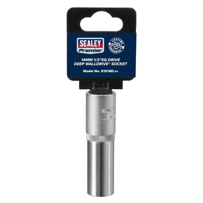 Sealey S1214D WallDrive® Socket 14mm Deep 1/2"Sq Drive Sealey