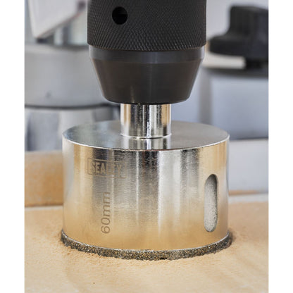 Sealey DHS60 Electroplated Diamond Hole Saw Ø60mm Sealey