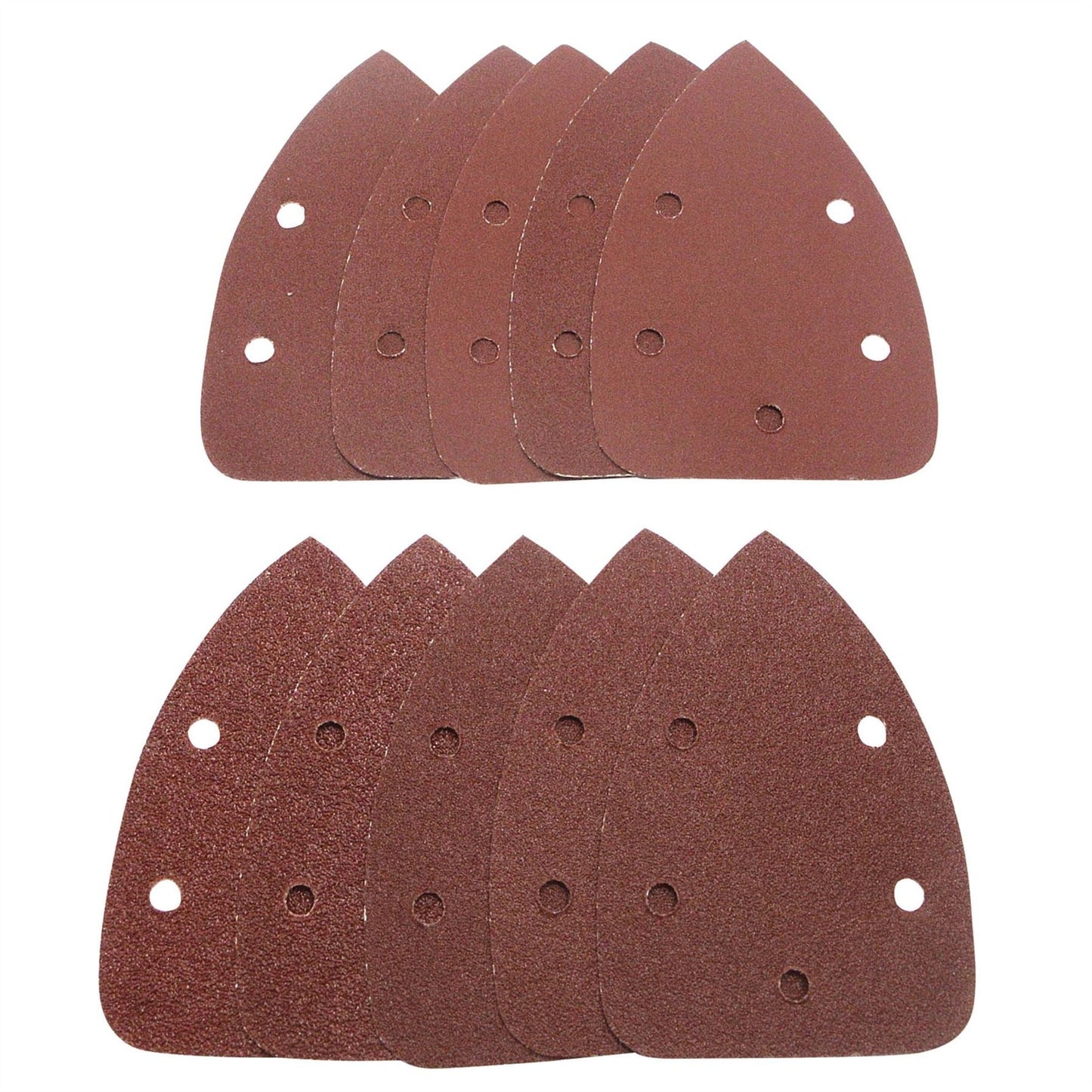 Draper 42633 Detail Sanding Sheets with Hook and Loop 140mm Assorted Grit SSD2 Pack of 10 Draper