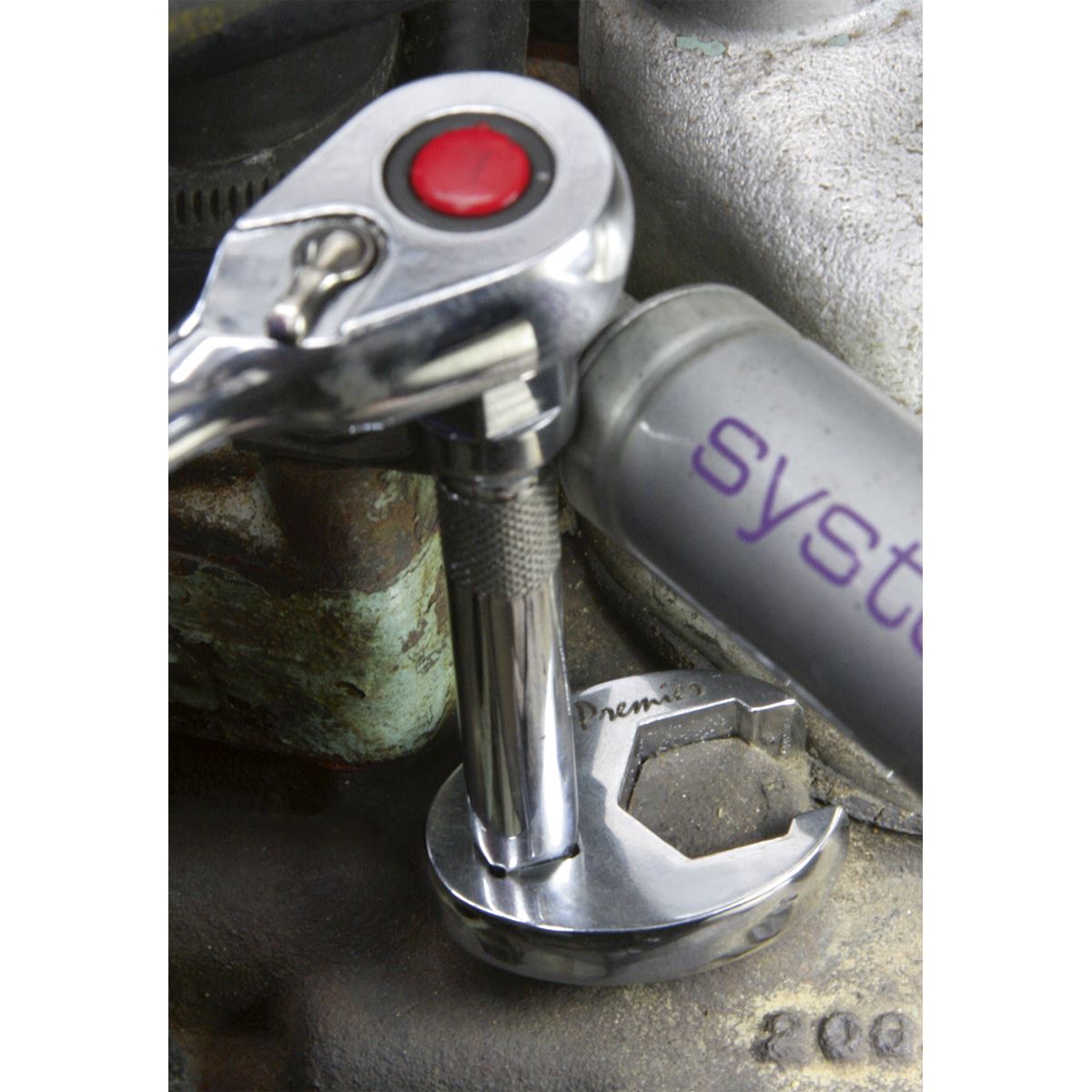 Sealey AK598 Crow's Foot Spanner Set 10pc 3/8"Sq Drive - Metric Sealey