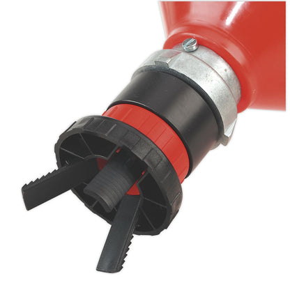 Sealey SOLV/SFU Solvent Safety Funnel with Universal Drum Adaptor Sealey