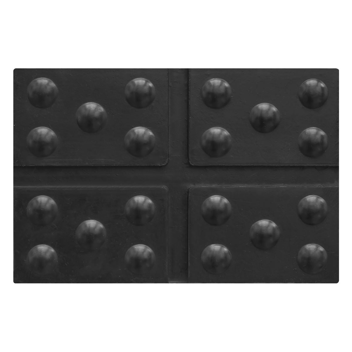 Sealey SJBEX.A05 Cross Slotted Rubber Support for Viking Jacking Beams Sealey