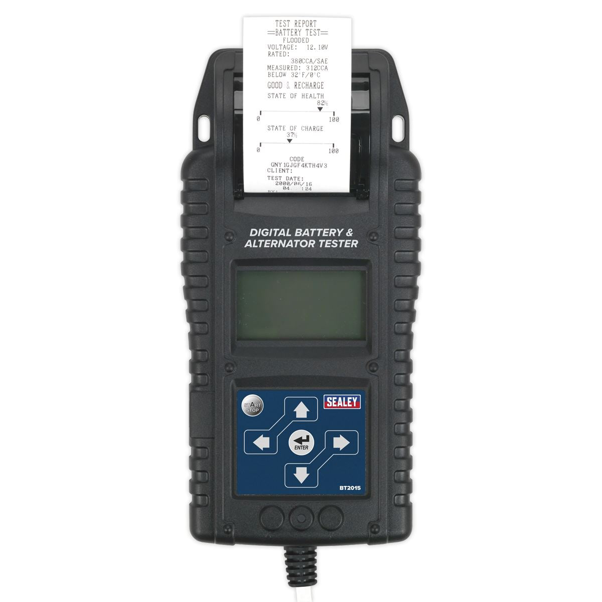 Sealey BT2015 Digital Start/Stop Battery & Alternator Tester with Printer 6/12/24V Sealey