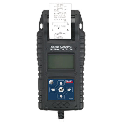 Sealey BT2015 Digital Start/Stop Battery & Alternator Tester with Printer 6/12/24V Sealey