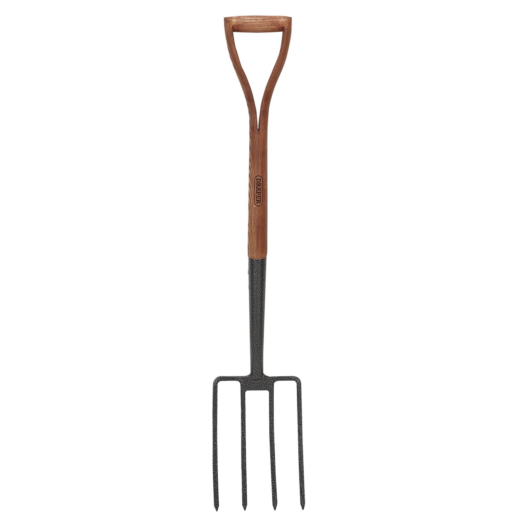 Draper 14301 Carbon Steel Garden Fork with Ash Handle Draper