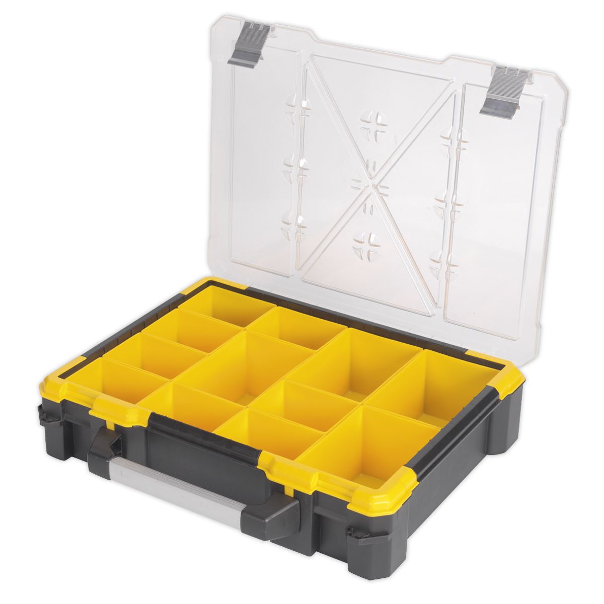 Sealey APAS12R Parts Storage Case with 12 Removable Compartments 490mm Sealey