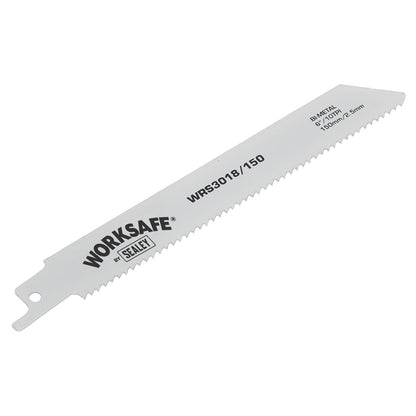 Sealey WRS3018/150 Reciprocating Saw Blade 150mm 10tpi - Pack of 5 Sealey