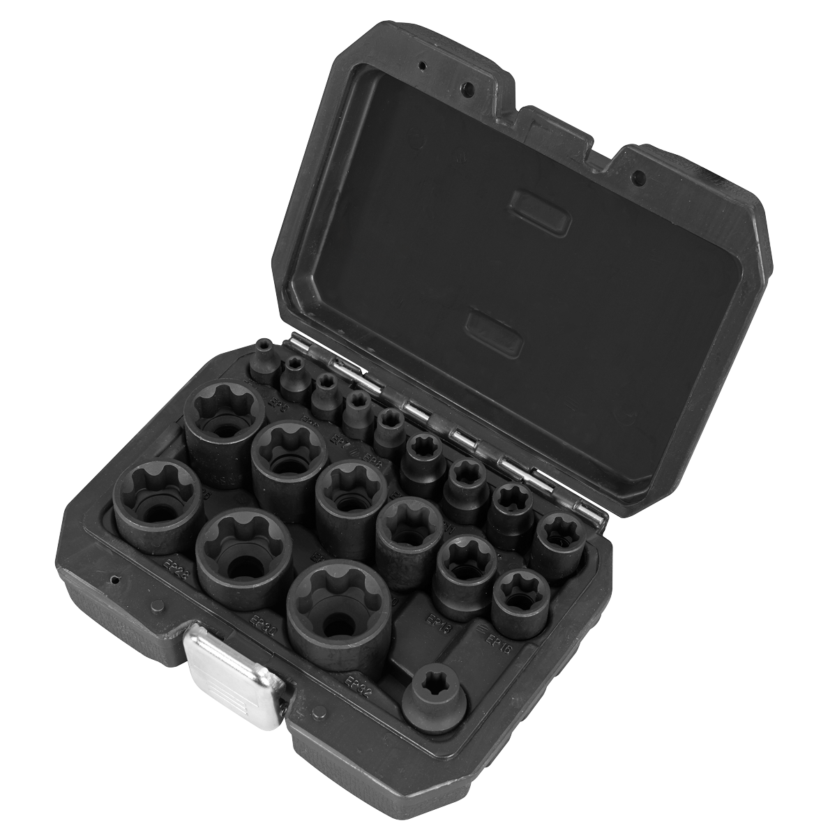 Sealey SX097 External TRX-P* Socket Set 19pc 1/4", 3/8", 1/2" Drive Sealey