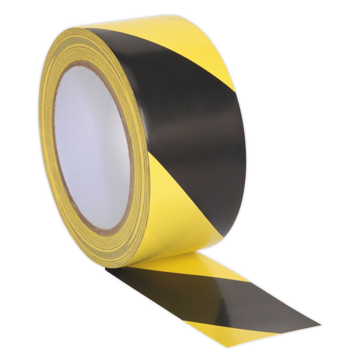 Sealey HWTBY Hazard Warning Tape 50mm x 33m Black/Yellow Sealey