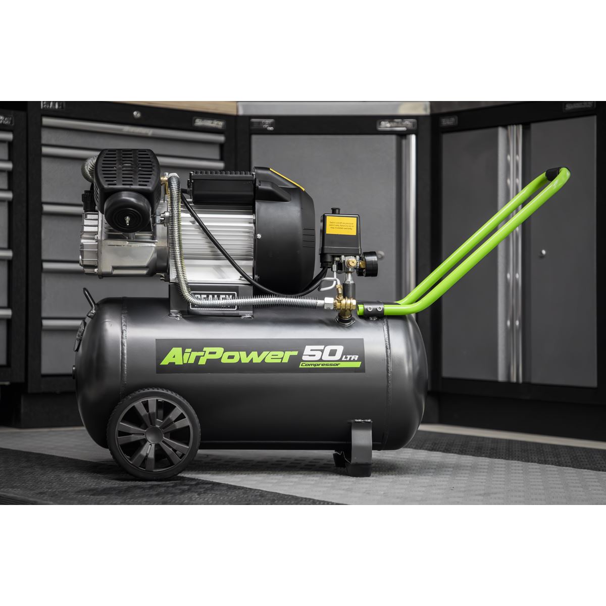 Sealey SAC5030VE Air Compressor 50L V-Twin Direct Drive 3hp Sealey