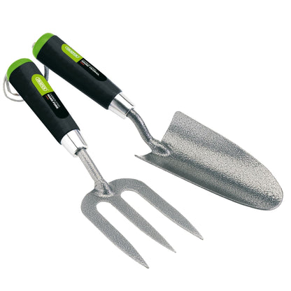 Draper 65960 Carbon Steel Heavy Duty Hand Fork and Trowel Set 2 Piece Draper