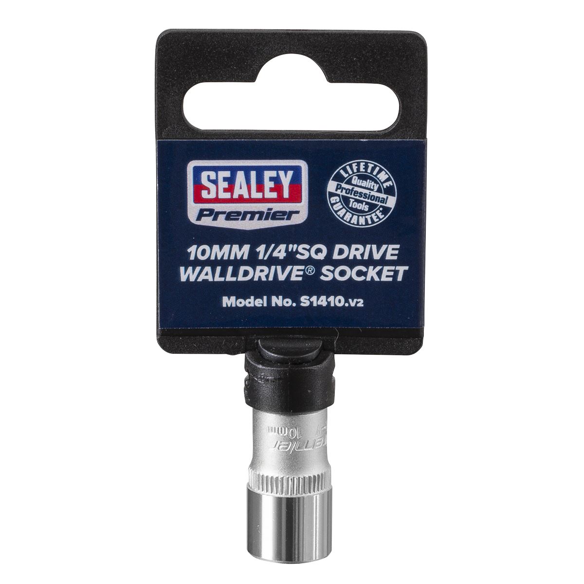Sealey S1410 WallDrive® Socket 10mm 1/4"Sq Drive Sealey