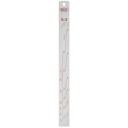 Sealey PA08 Aluminium Paint Measuring Stick 5:1/5:3 Sealey