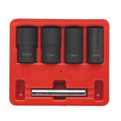 Sealey SX201 Locking Wheel Nut Removal Set 5pc 1/2"Sq Drive Sealey