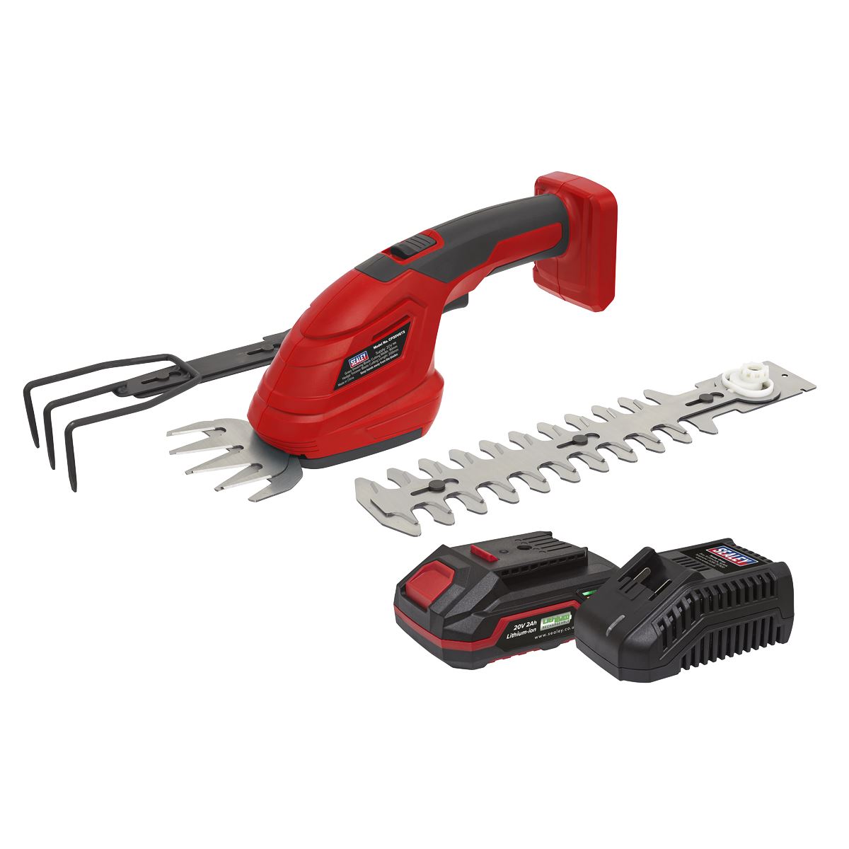 Sealey CP20VGT3KIT1 Cordless 3-in-1 Garden Tool Kit 20V 2Ah SV20 Series Sealey