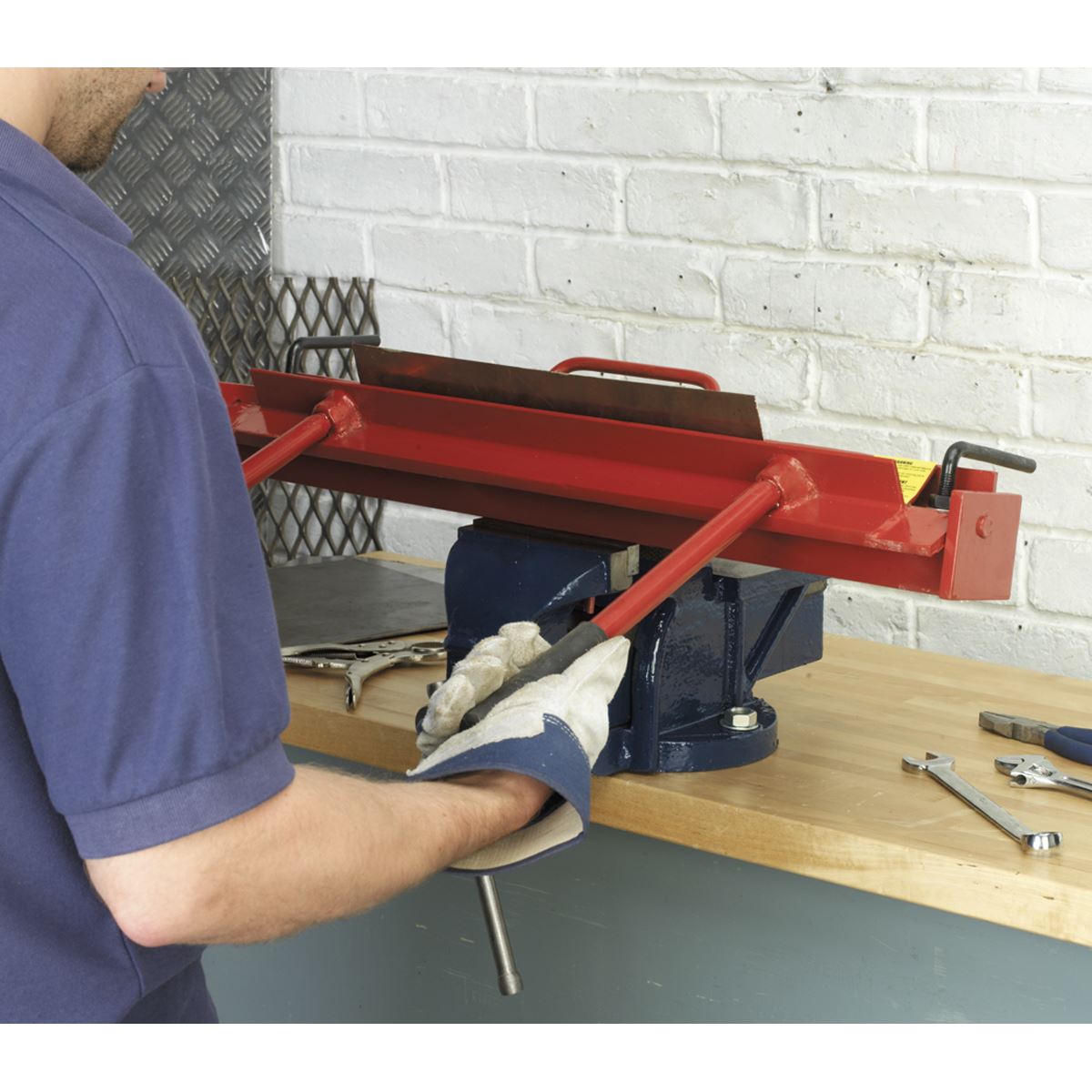 Sealey DF600 Sheet Metal Folder Vice Mounting 600mm Sealey