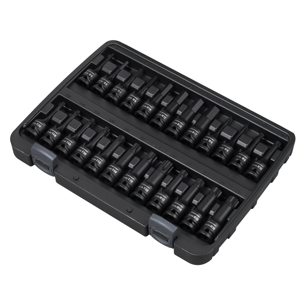 Sealey AK56000 Impact Socket Bit Set 1/2"Sq Drive 24pc Hex/TRX-Star*/Spline Sealey