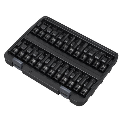Sealey AK56000 Impact Socket Bit Set 1/2"Sq Drive 24pc Hex/TRX-Star*/Spline Sealey