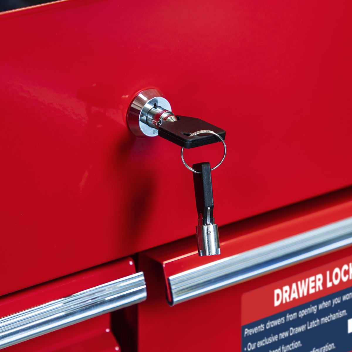 Sealey AP890M Heavy-Duty Mobile Tool & Parts Trolley with 5 Drawers & Lockable Top Sealey