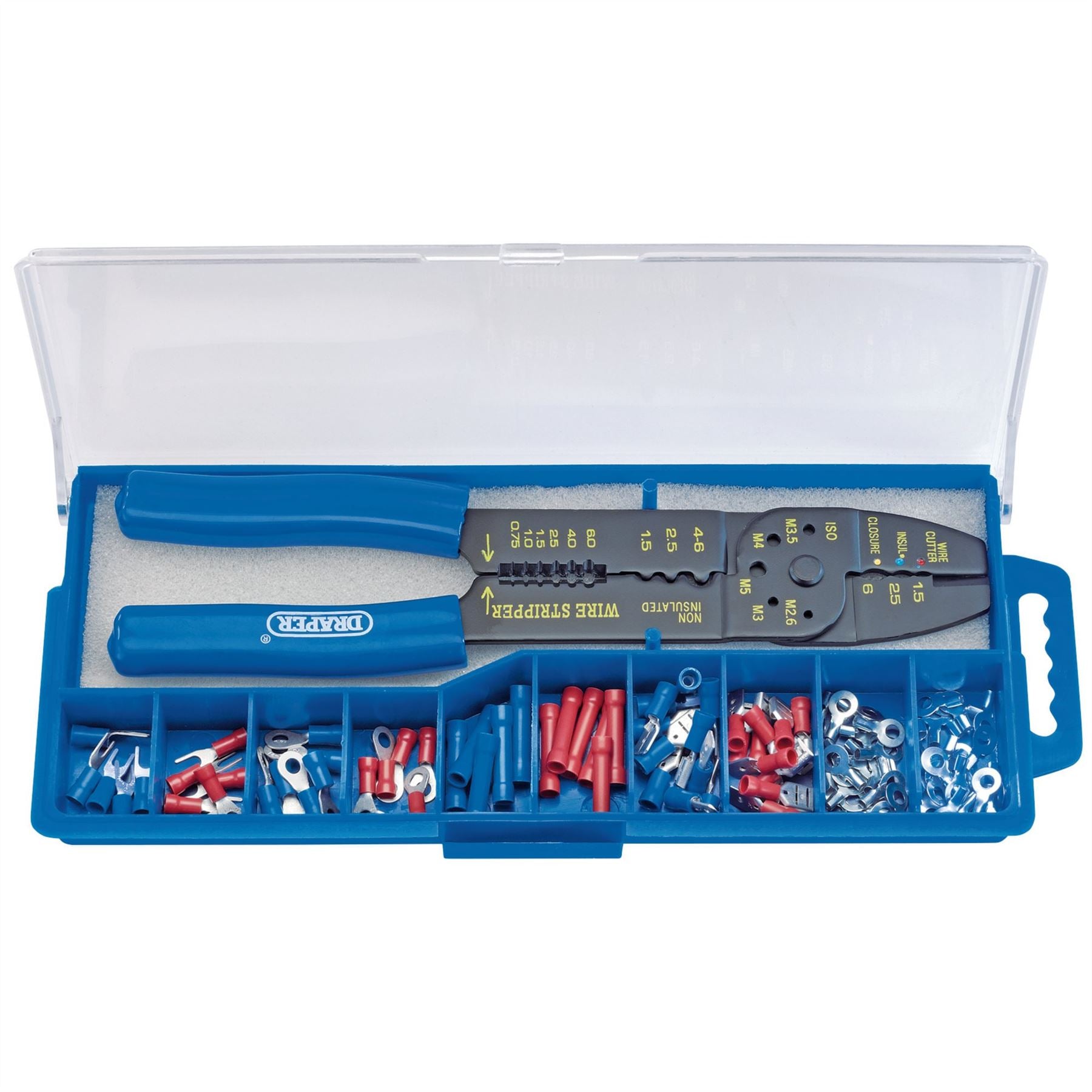 Draper 13658 5 Way Crimping Tool & Terminal Kit 240mm Draper
