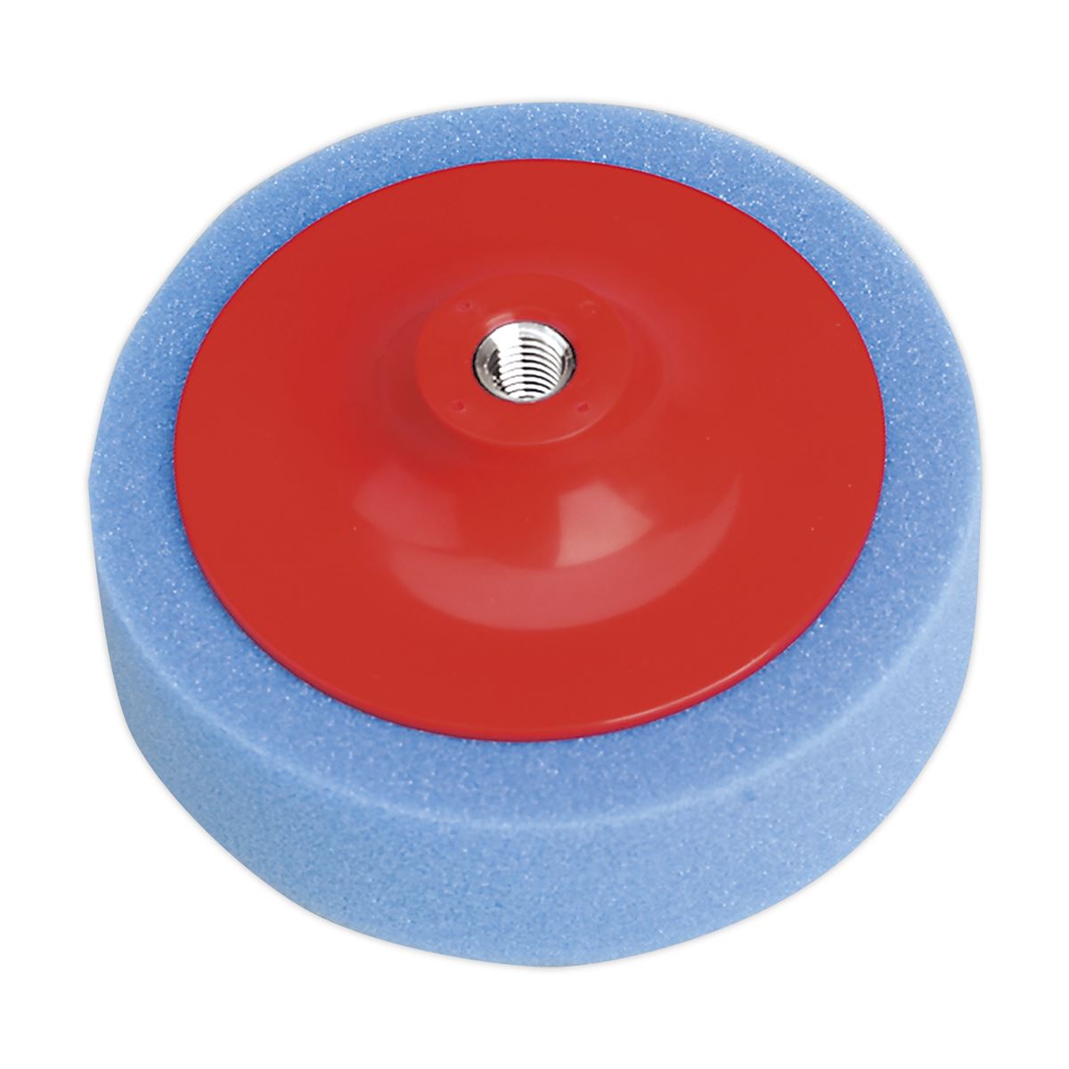 Sealey PTC/CH/M14-B Buffing & Polishing Foam Head Ø150 x 50mm M14 x 2mm Blue/Medium Sealey