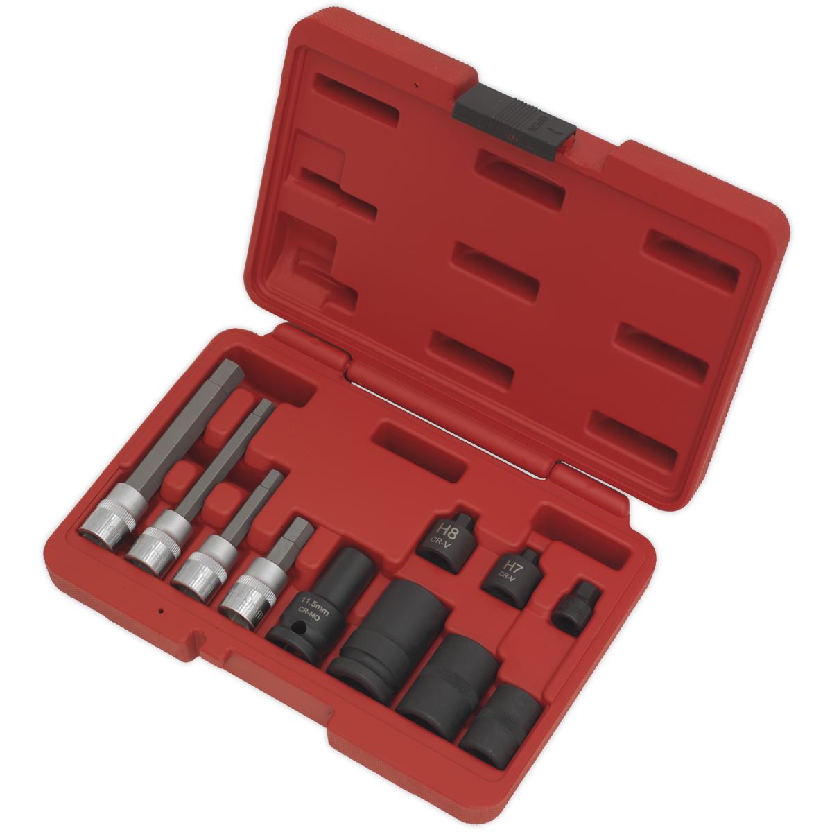 Sealey VS0465 Brake Caliper Socket Set 11pc Sealey