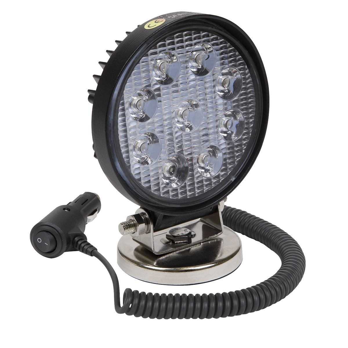 Sealey LED3RM Round Worklight with Magnetic Base 27W SMD LED Sealey