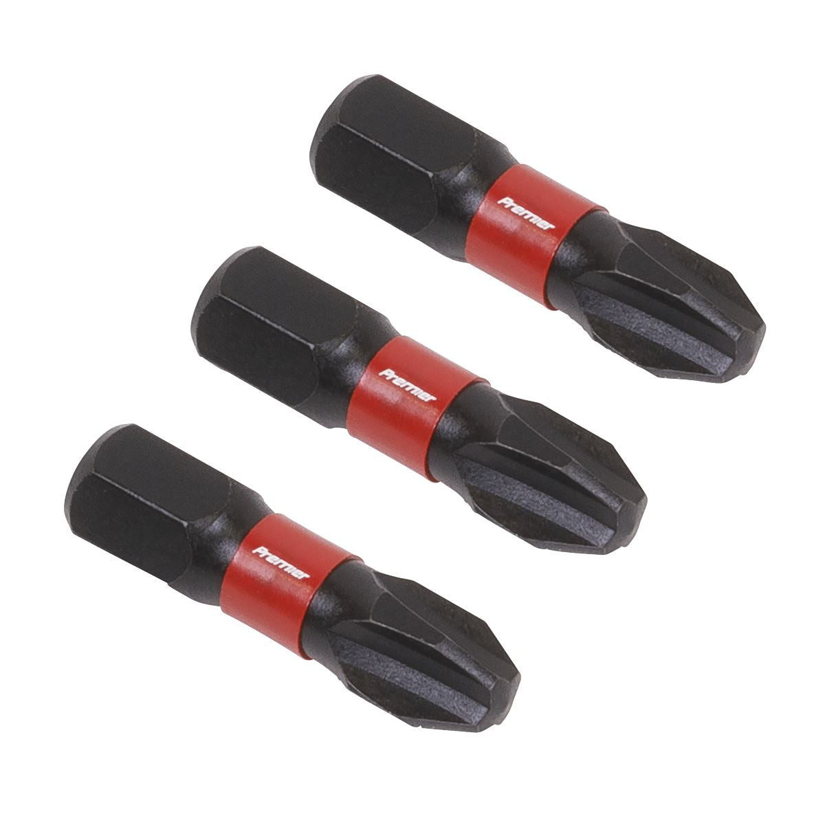 Sealey AK8206 Phillips #3 Impact Power Tool Bits 25mm - 3pc Sealey