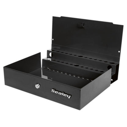 Sealey APLHTB Side Cabinet for Long Handle Tools - Black Sealey