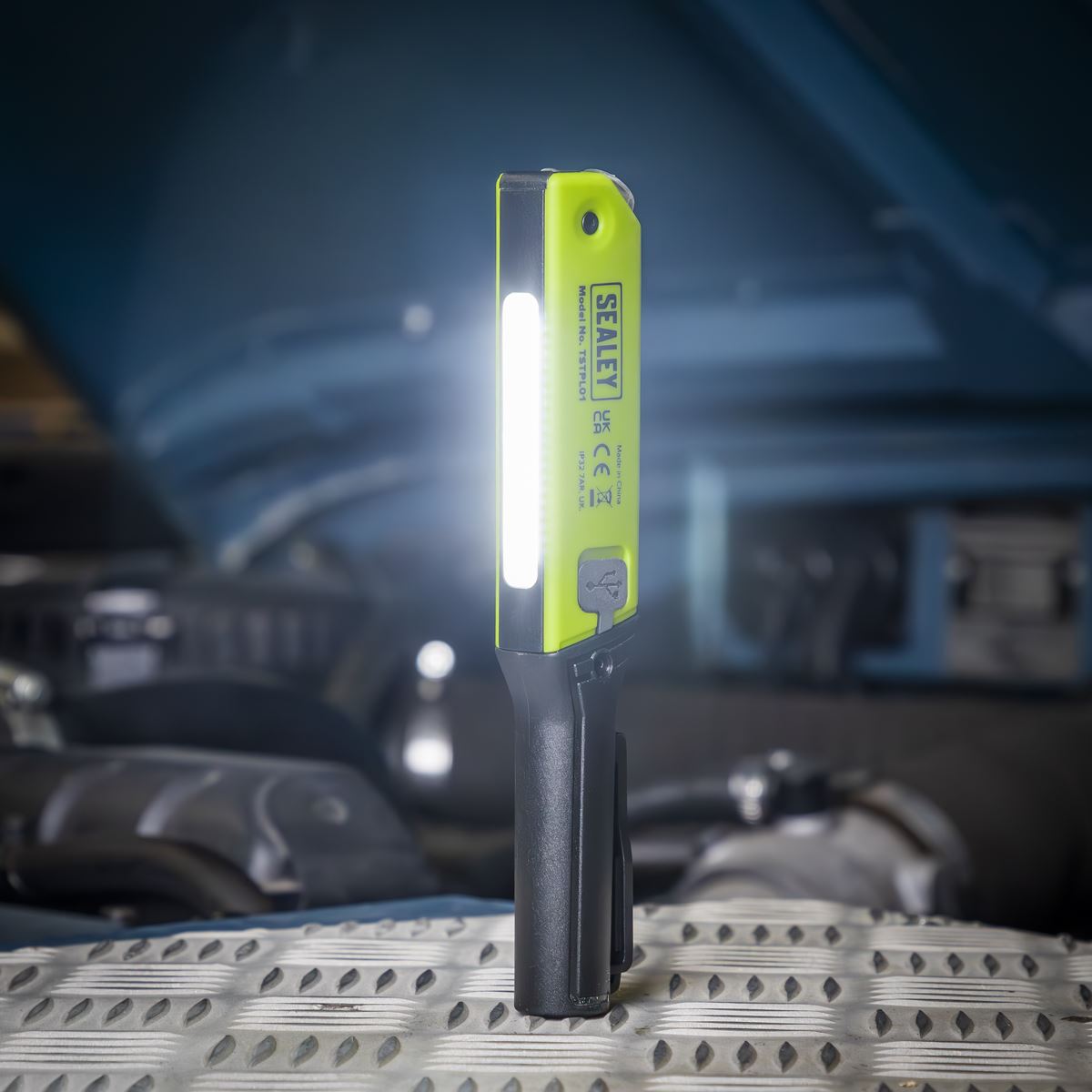 Sealey TSTPL01 2-in-1 Tyre Pressure Gauge & Pen Light Sealey