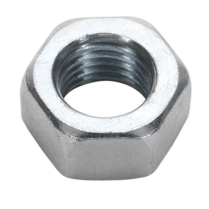 Sealey SN16 Steel Nut DIN 934 - M16 Zinc Pack of 25 Sealey