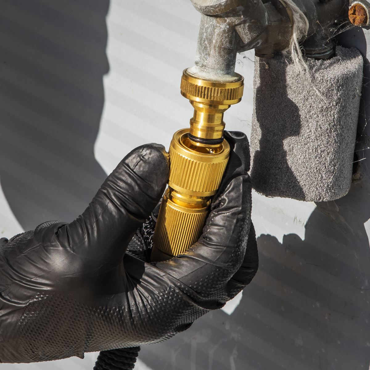 Sealey GH15E Ø17mm Expandable Garden Hose Black 15m Premium Sealey