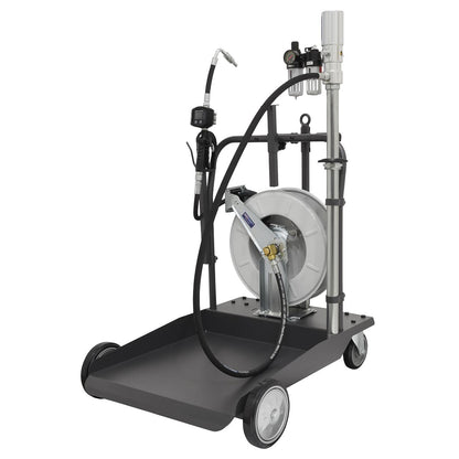 Sealey AK4562D Oil Dispensing System Air Operated with 10m Retractable Hose Reel Sealey